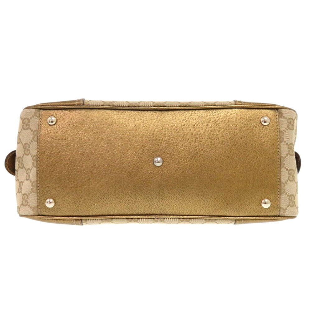 GUCCI Handbag 161720 GG canvas beige Princess Mini Boston Duffel bag
