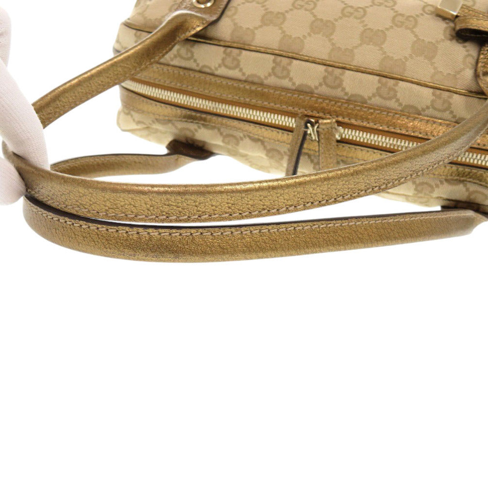 GUCCI Handbag 161720 GG canvas beige Princess Mini Boston Duffel bag