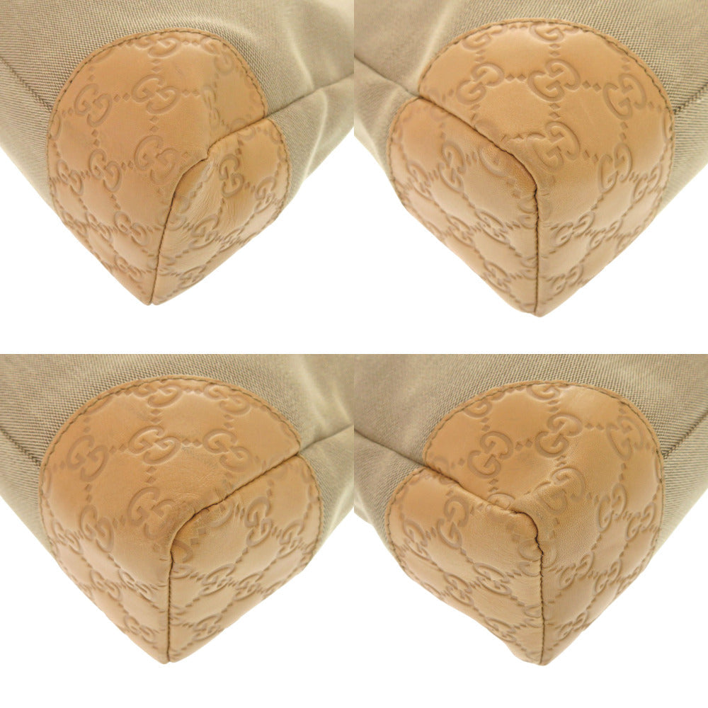 GUCCI Shoulder Bag 257301 canvas beige