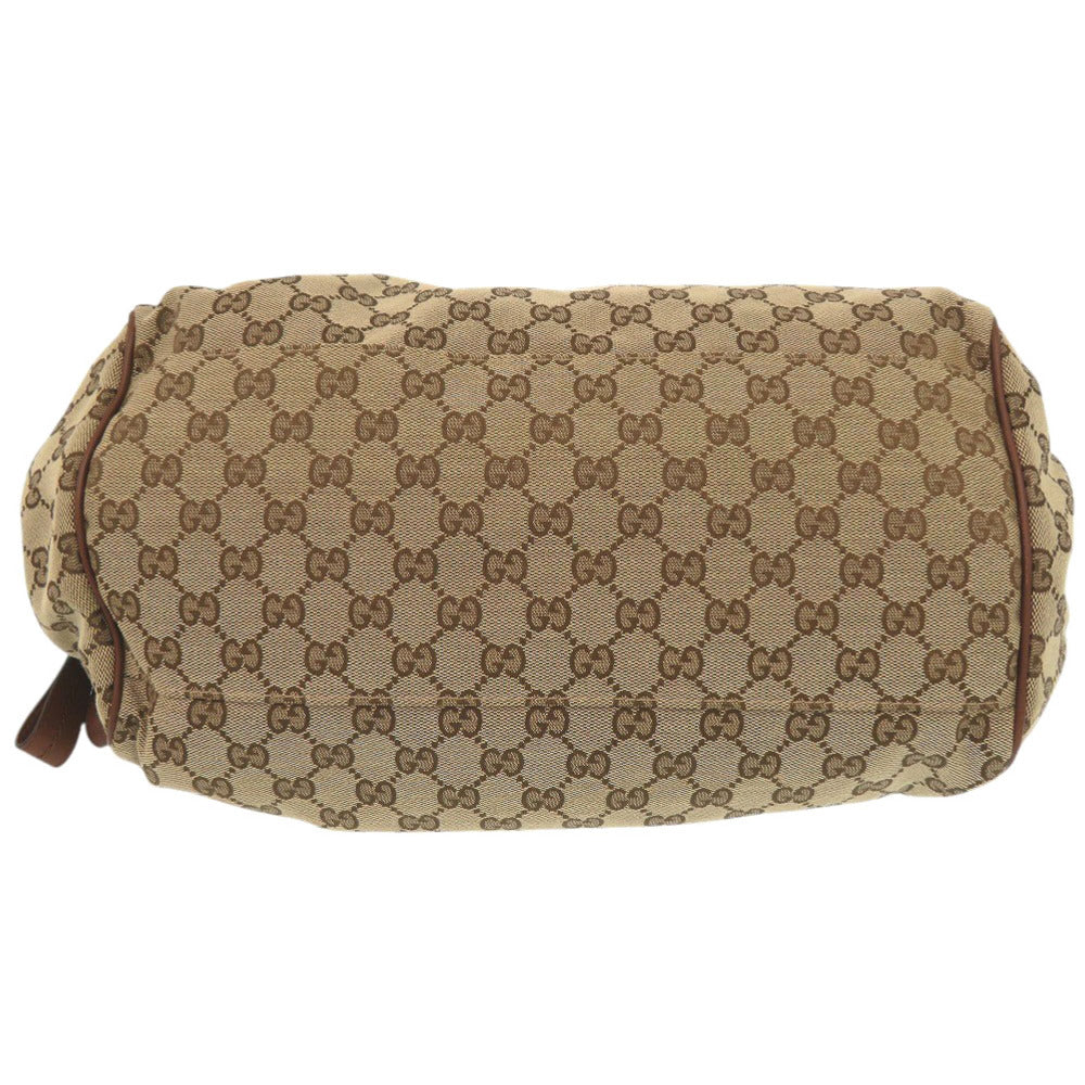 GUCCI Shoulder Bag 223974 GG canvas, leather beige Sukey