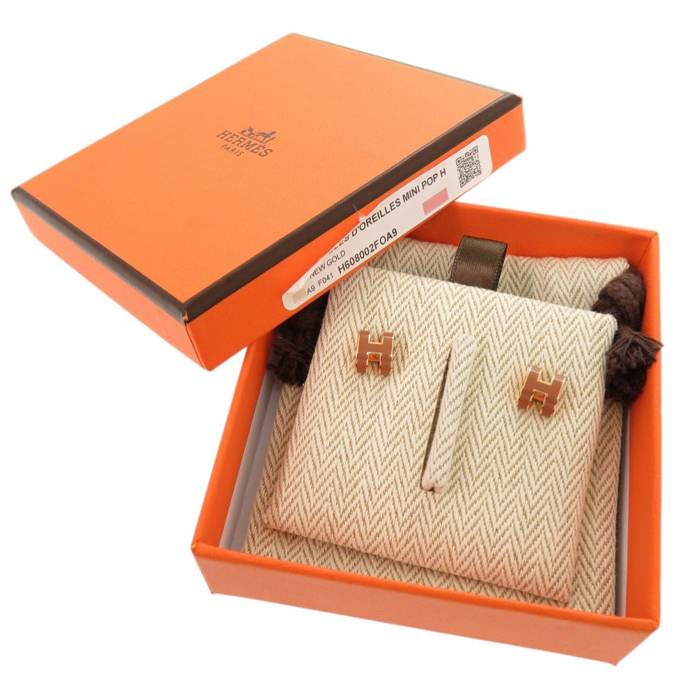 HERMES Pierce metal Brown Pop Ash Mini Pop H