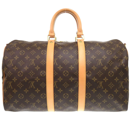 LOUIS VUITTON Boston Duffel bag M41418 Monogram canvas Brown Monogram Keepall bandouliere45