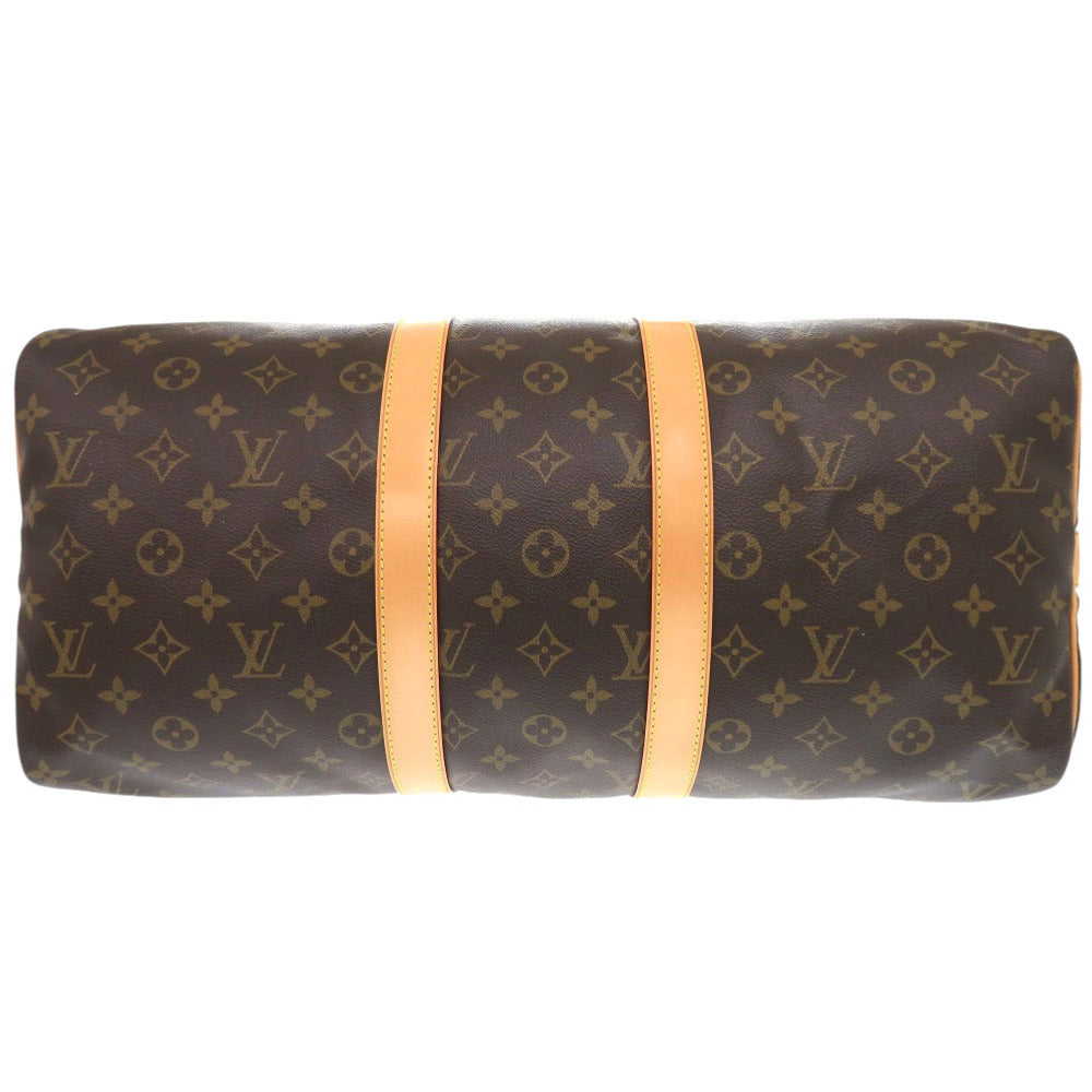 LOUIS VUITTON Boston Duffel bag M41418 Monogram canvas Brown Monogram Keepall bandouliere45
