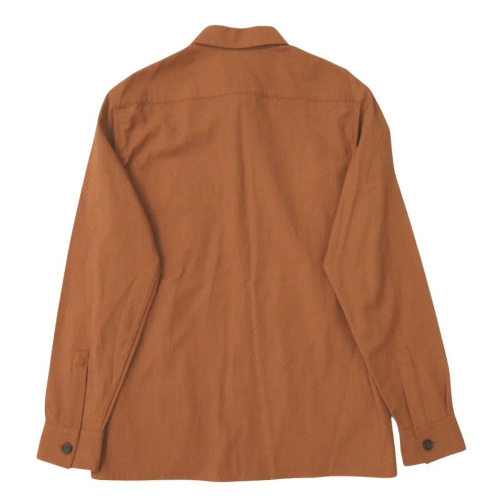 HERMES Long sleeve shirt H352140HC3H52 Rayon, Cotton Cienne Icons au Carre Embroidery 46
