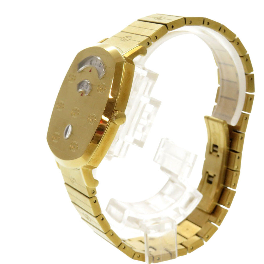 GUCCI Watches Quartz YA157409 Stainless Steel gold GRIP white dial