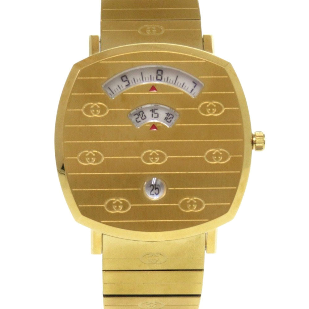 GUCCI Watches Quartz YA157403 Stainless Steel gold GRIP white dial