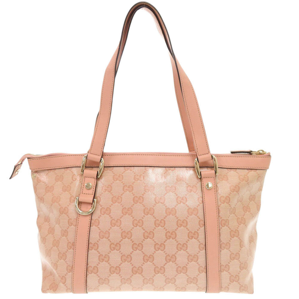 GUCCI Handbag 141470 Coated canvas pink GG crystal