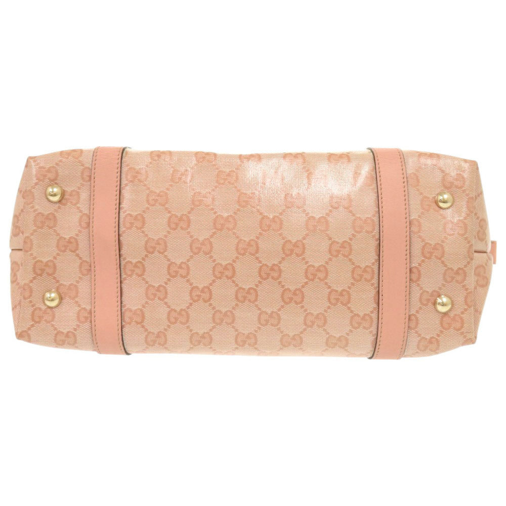 GUCCI Handbag 141470 Coated canvas pink GG crystal
