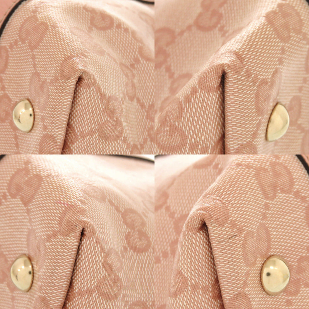 GUCCI Handbag 141470 Coated canvas pink GG crystal