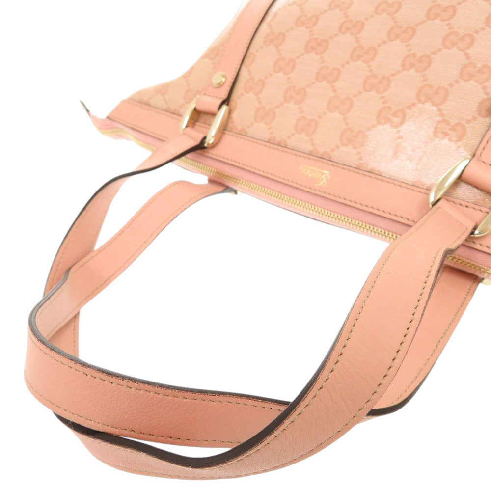 GUCCI Handbag 141470 Coated canvas pink GG crystal