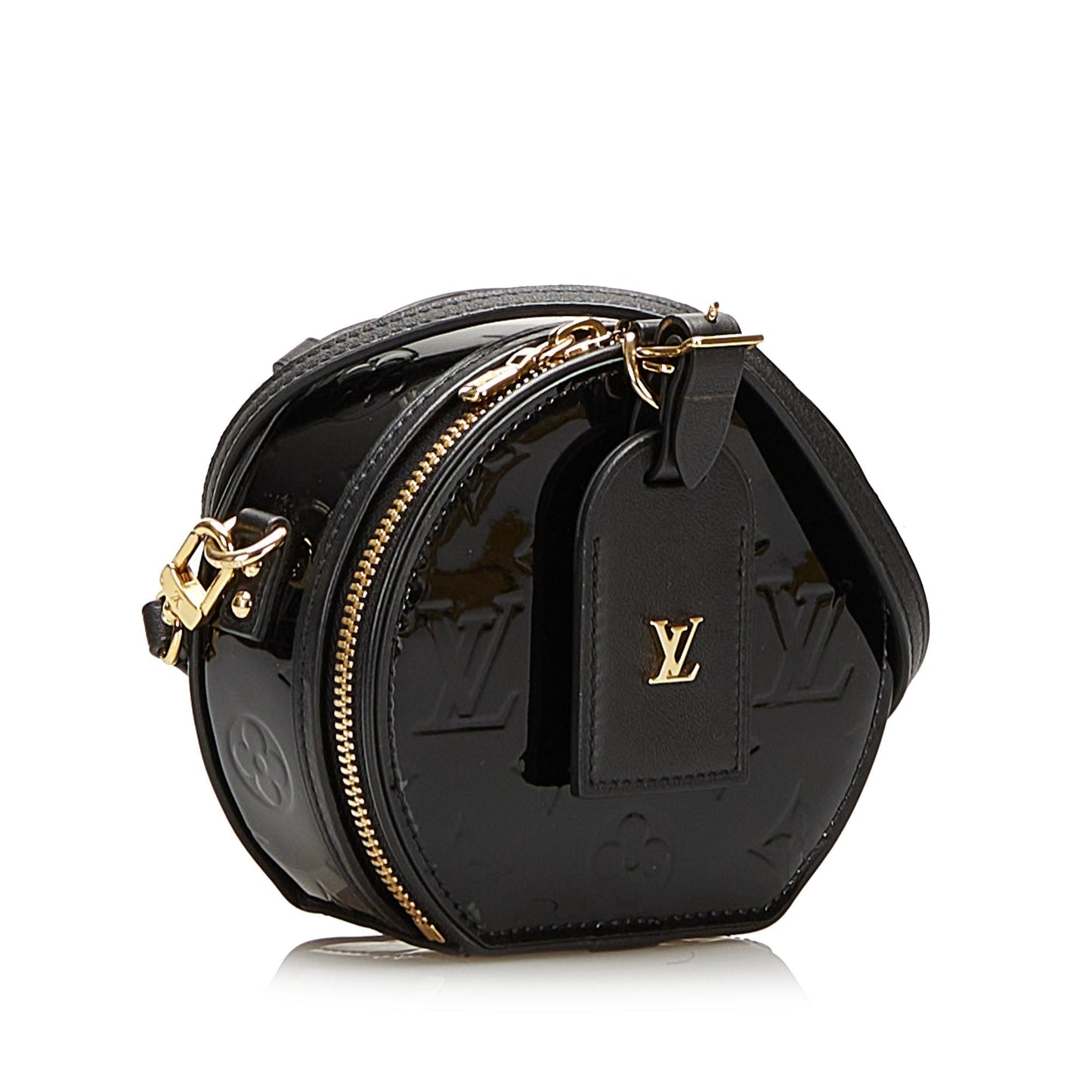 Louis Vuitton Boite Chapeau Souple Mini Black Monogram Vernis