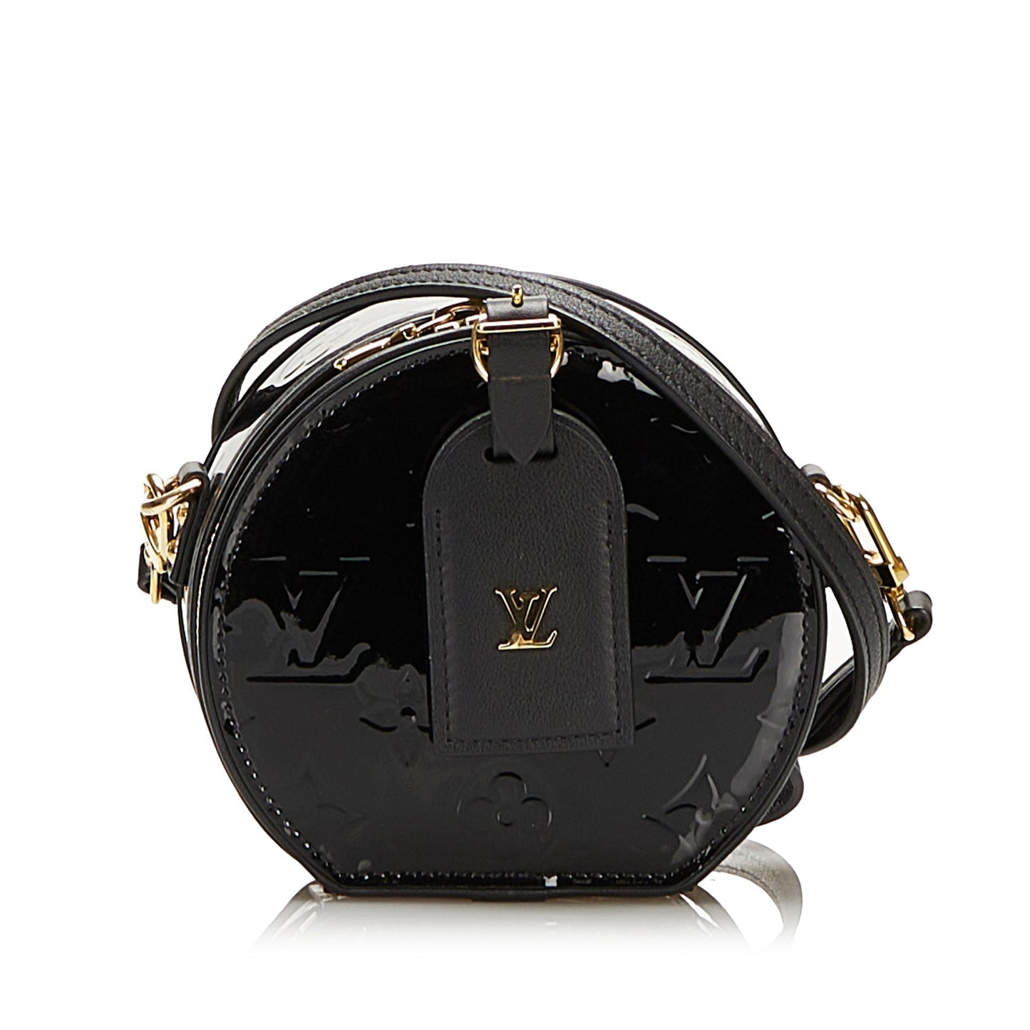 Louis Vuitton Boite Chapeau Souple Mini Black Monogram Vernis