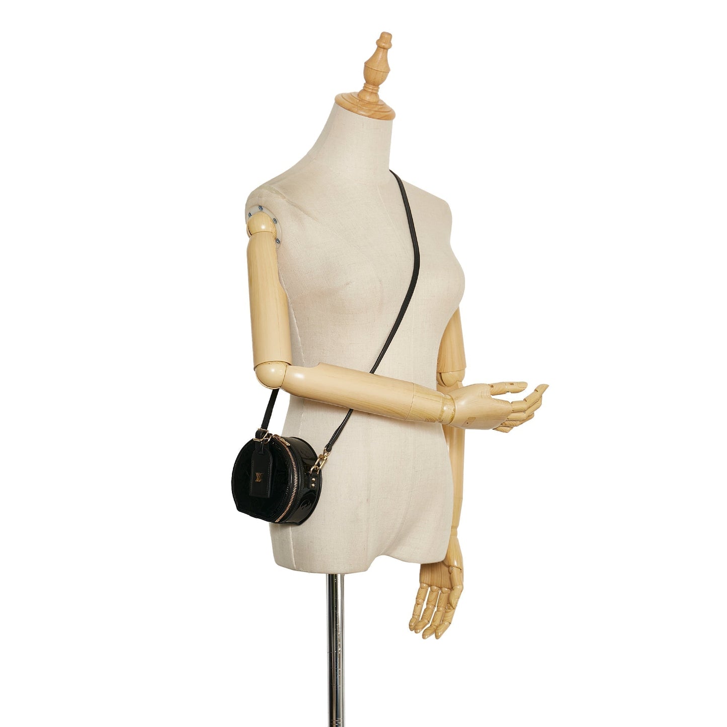 Louis Vuitton Boite Chapeau Souple Mini Black Monogram Vernis