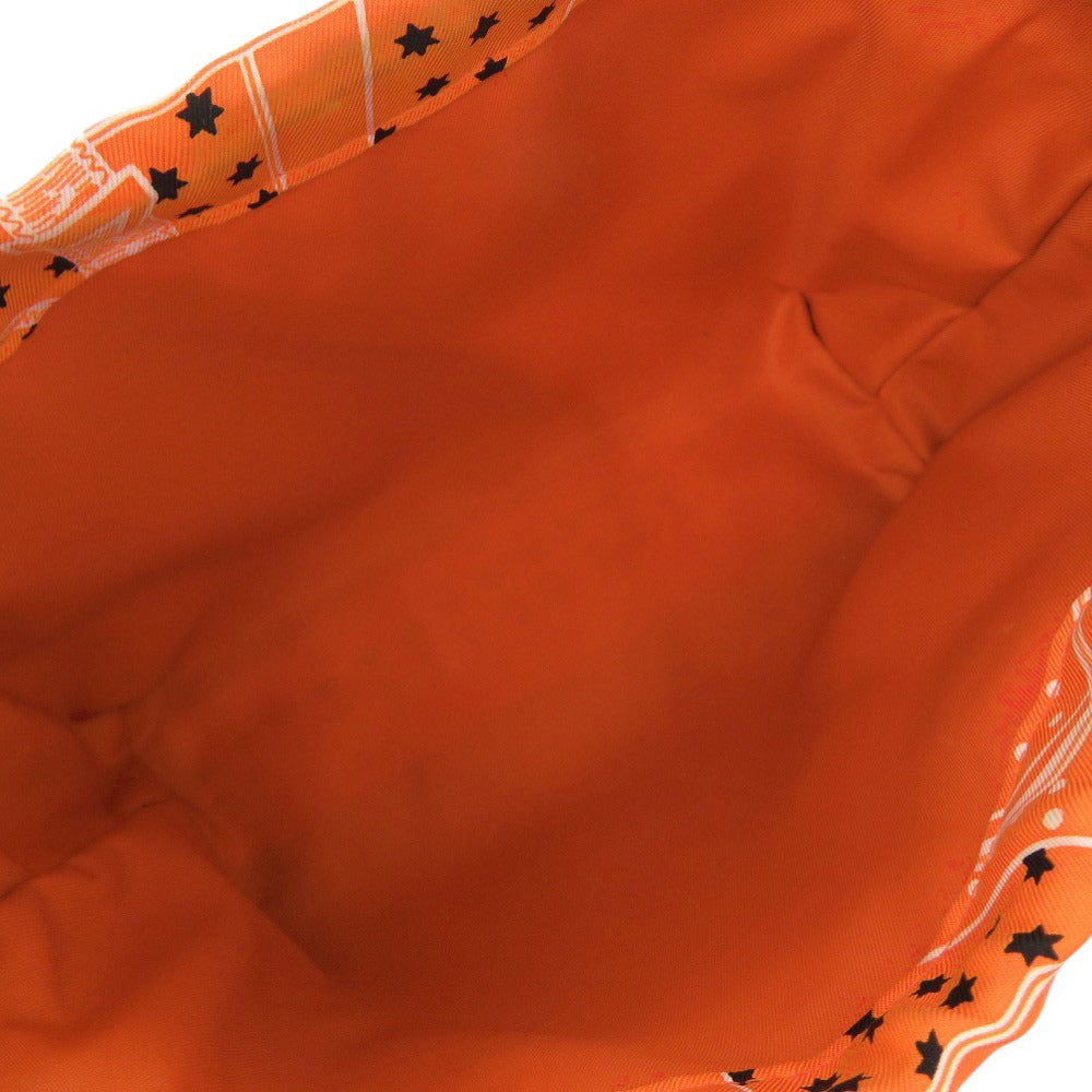 HERMES Pouch silk Orange Foolby 20 Bag in Bag