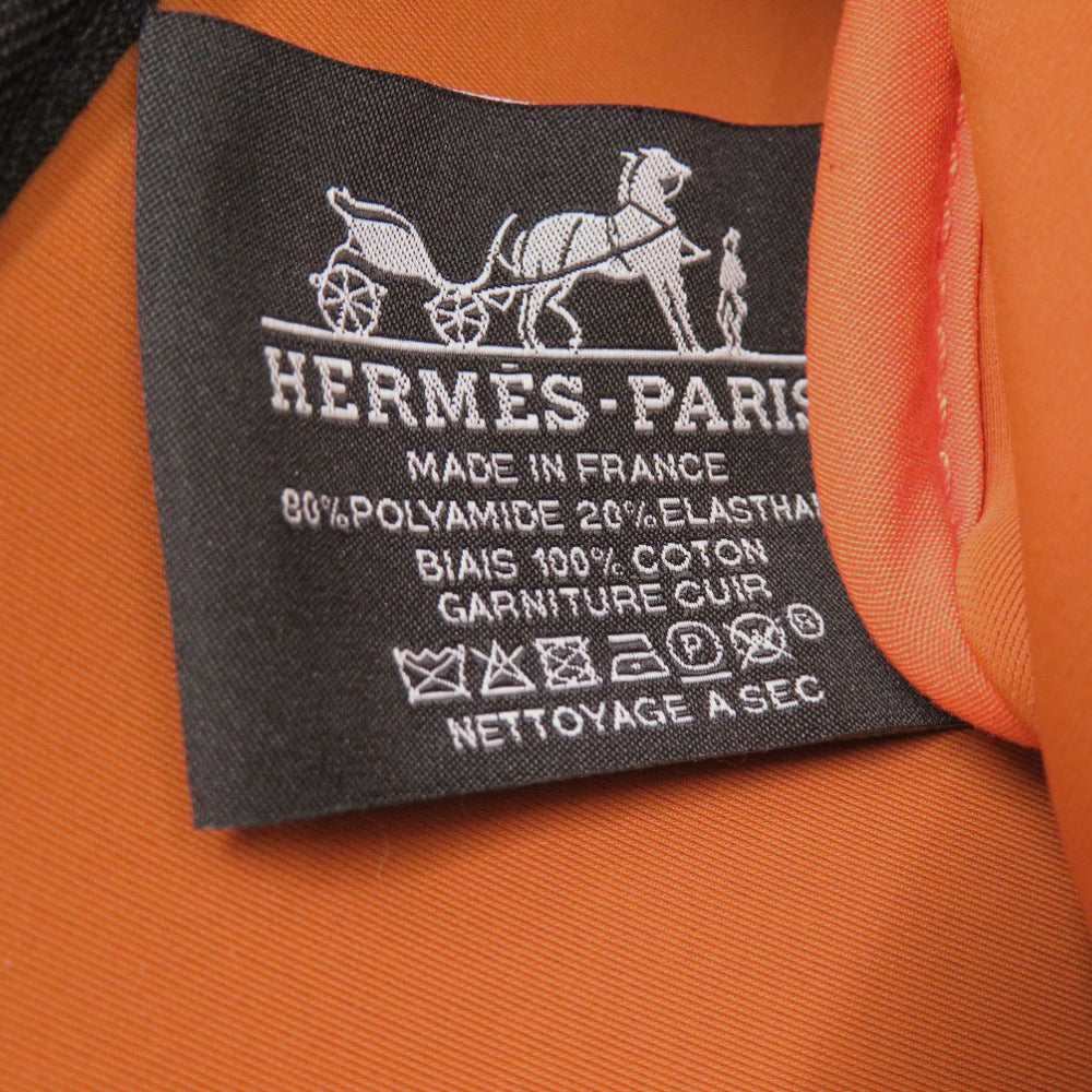 HERMES Pouch Polyurethane, Cotton Orange Neovan MM