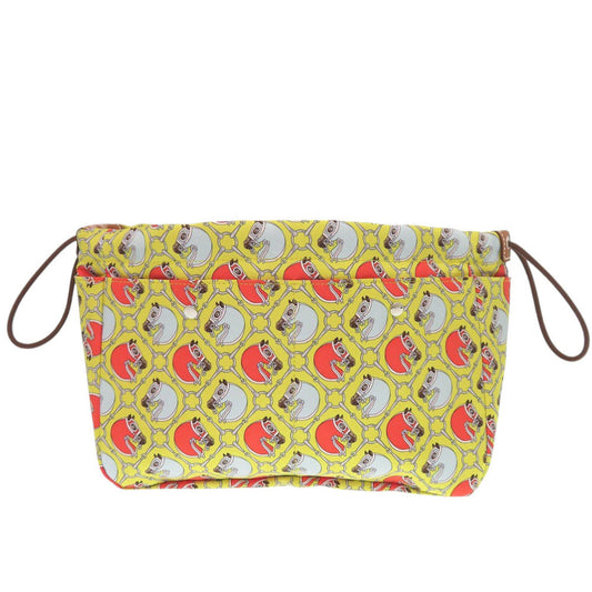 HERMES Pouch silk lime Foolbi 25 bag-in-bag