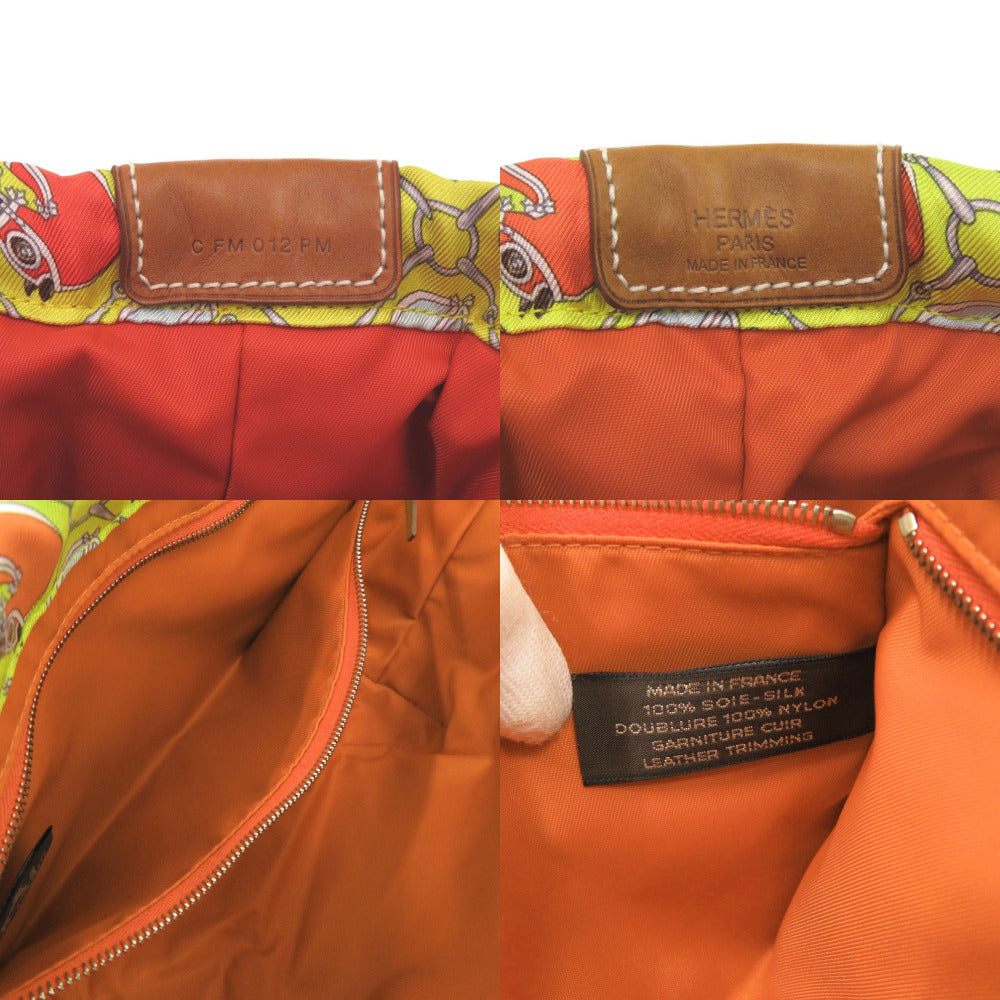 HERMES Pouch silk lime Foolbi 25 bag-in-bag