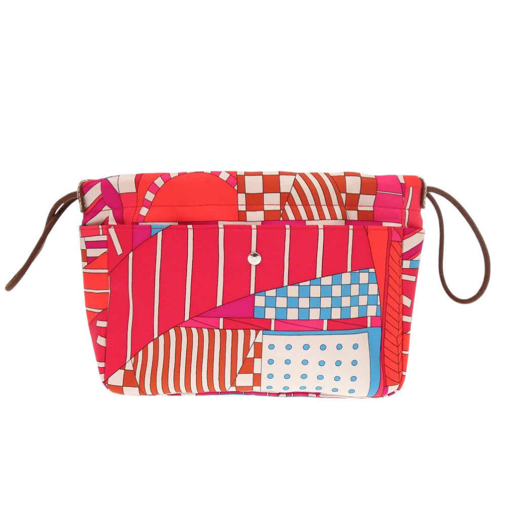 HERMES Pouch silk Red Foolby 20 Bag in Bag