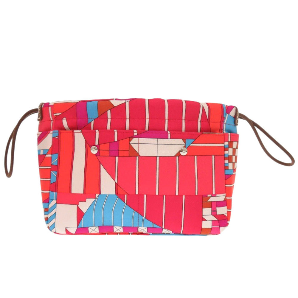 HERMES Pouch silk Red Foolby 20 Bag in Bag