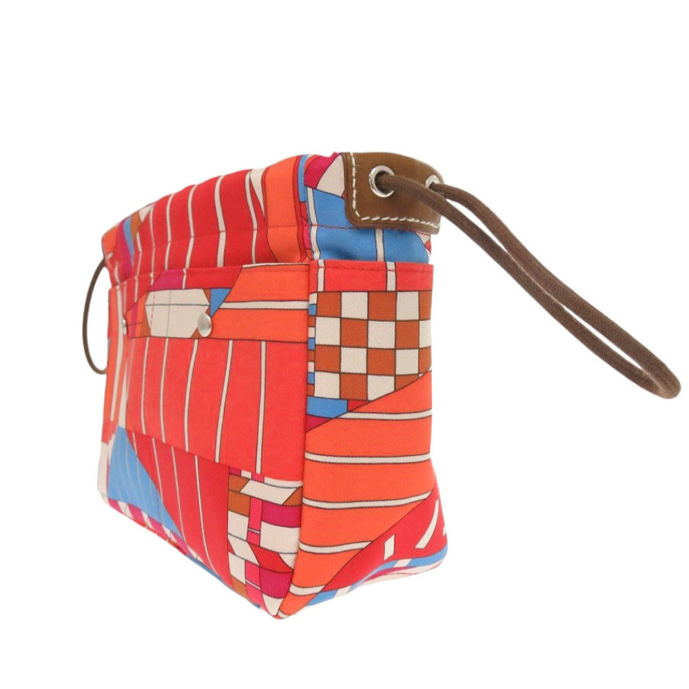 HERMES Pouch silk Red Foolby 20 Bag in Bag