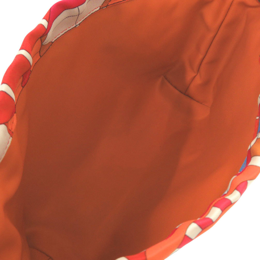 HERMES Pouch silk Red Foolby 20 Bag in Bag