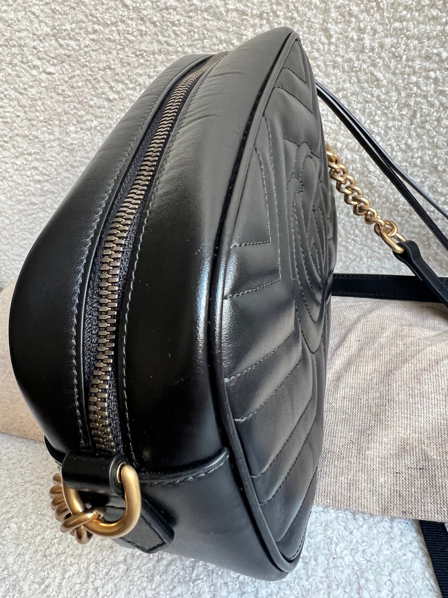 Gucci GG Black Marmont Small Shoulder Bag (RRP £1440)