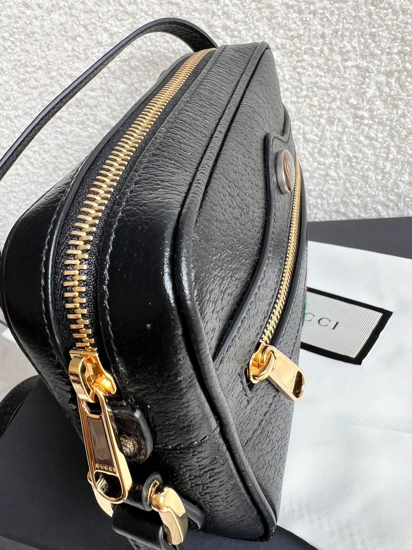 Gucci GG Black Ophidia Mini Shoulder Bag