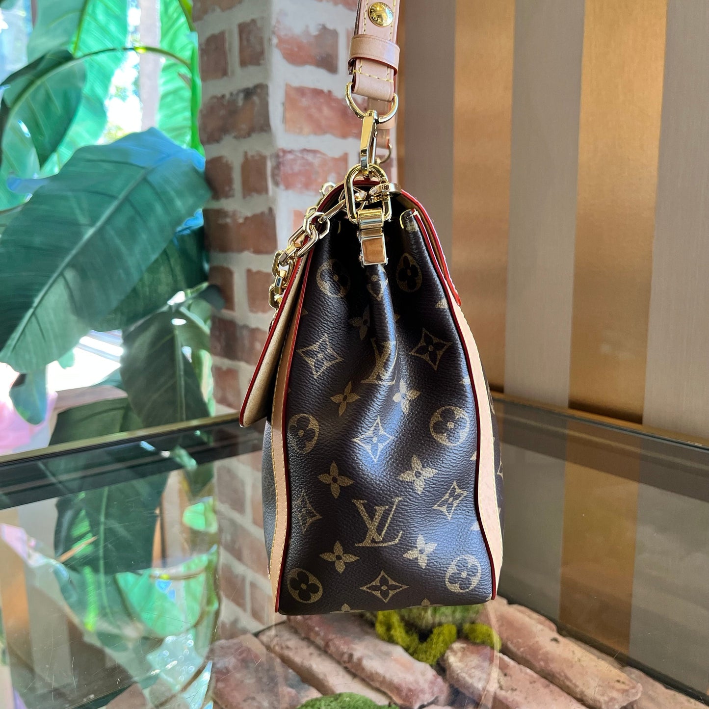 LOUIS VUITTON Dauphine GM Brown Monogram Canvas Shoulder Bag