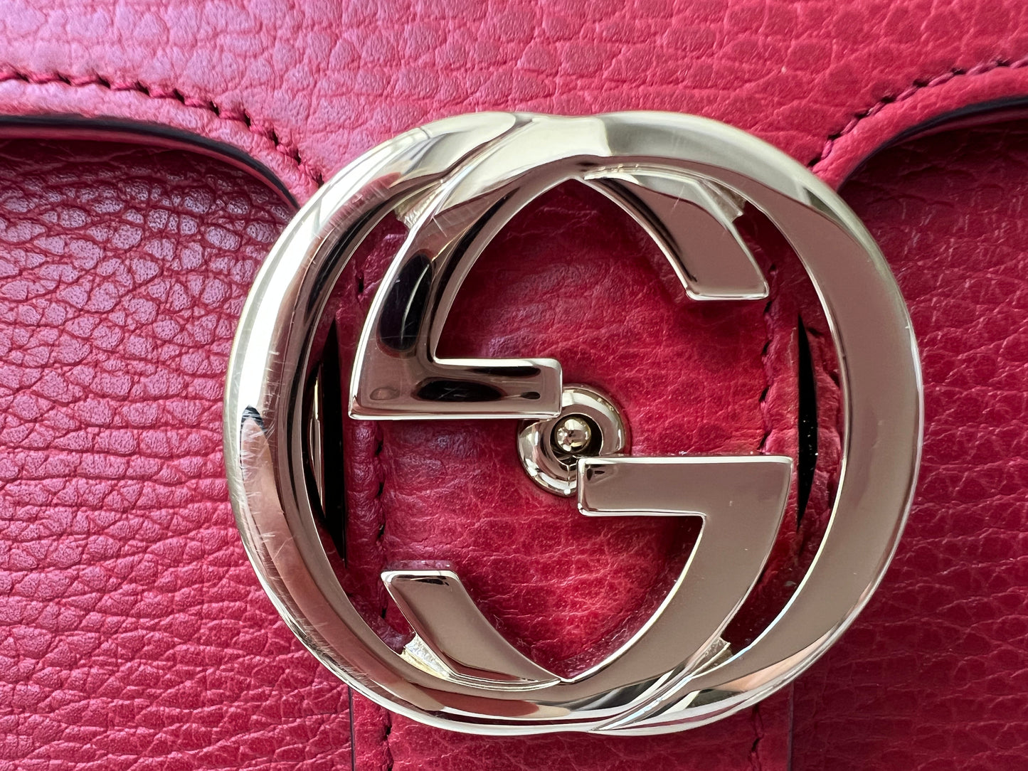 Gucci Interlocking GG Red Small Shoulder Bag