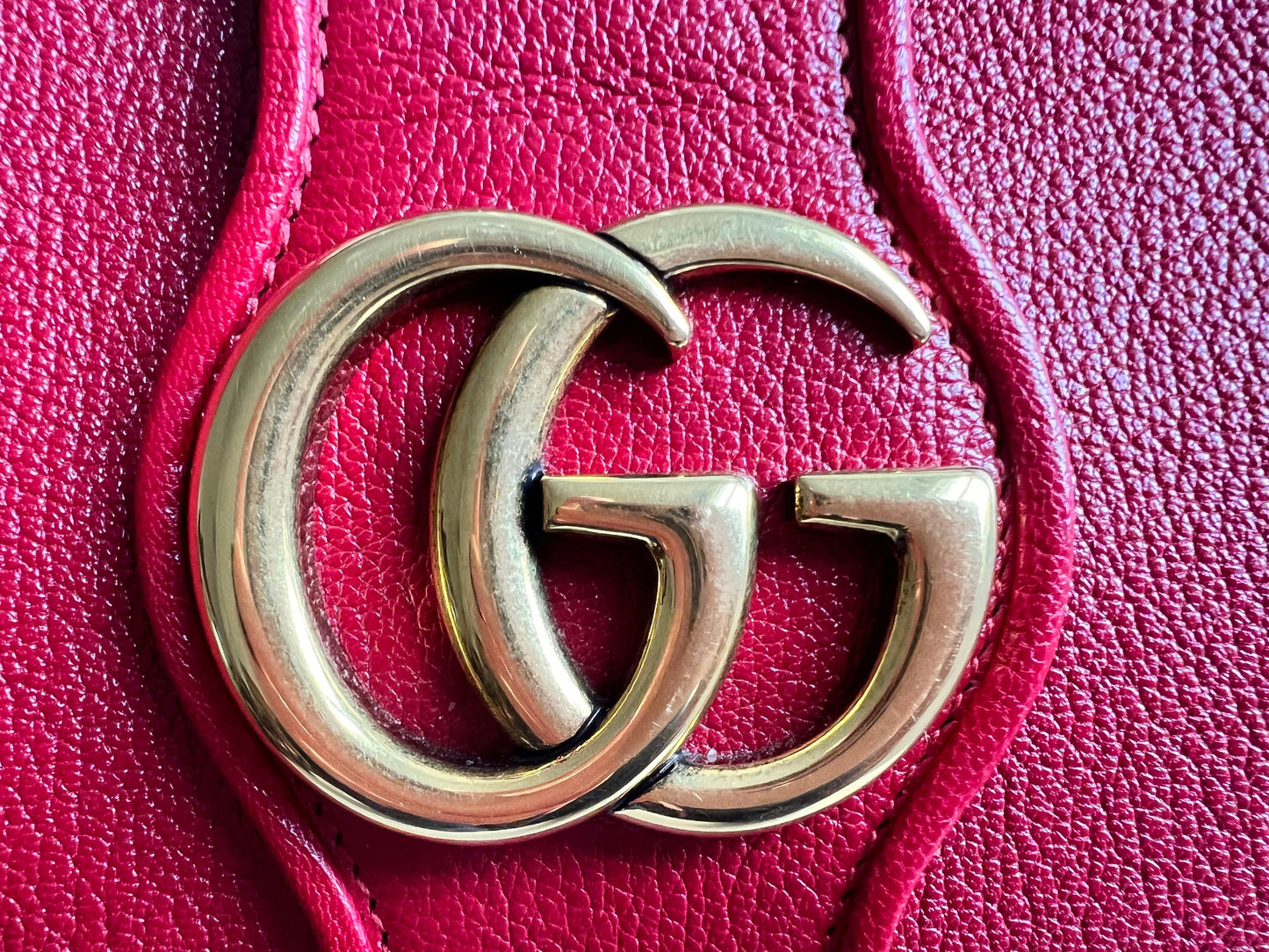 Gucci Red Large Aphrodite Shoulder Bag (RRP £1760)