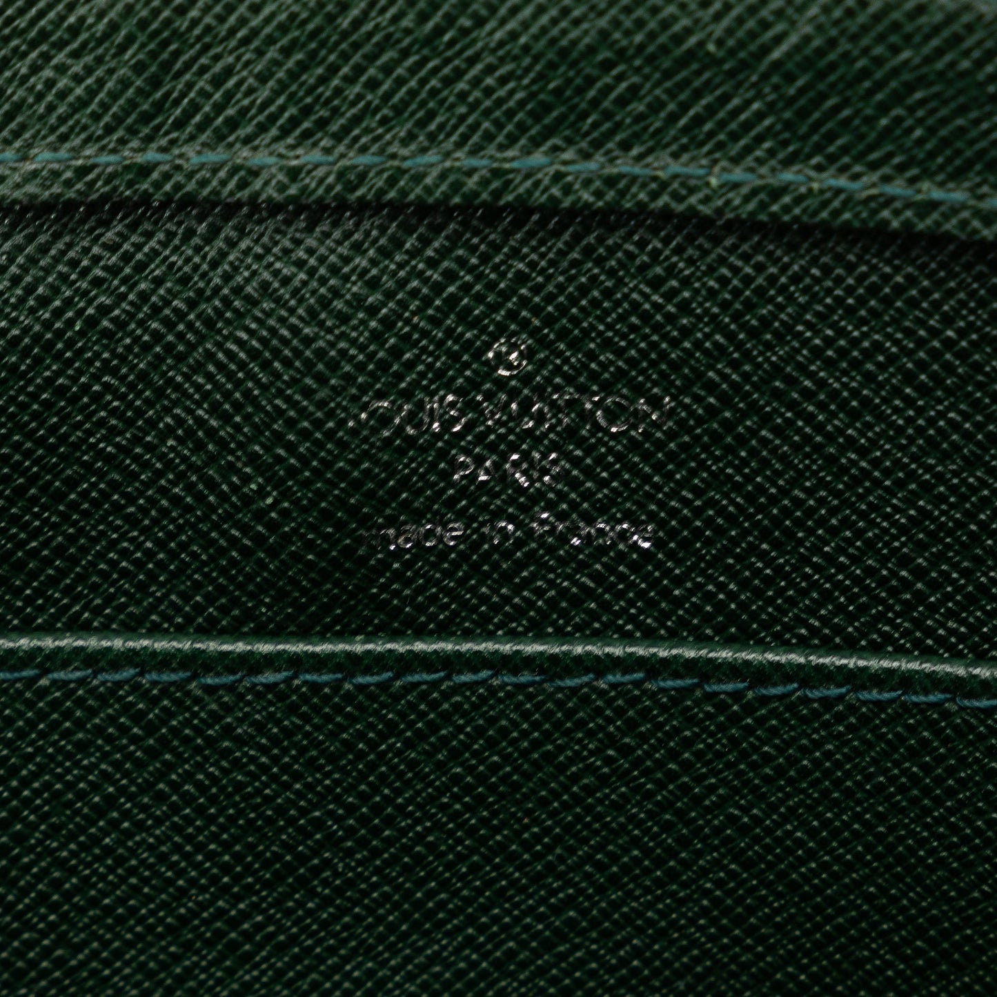 Green Louis Vuitton Taiga Baikal Clutch Bag