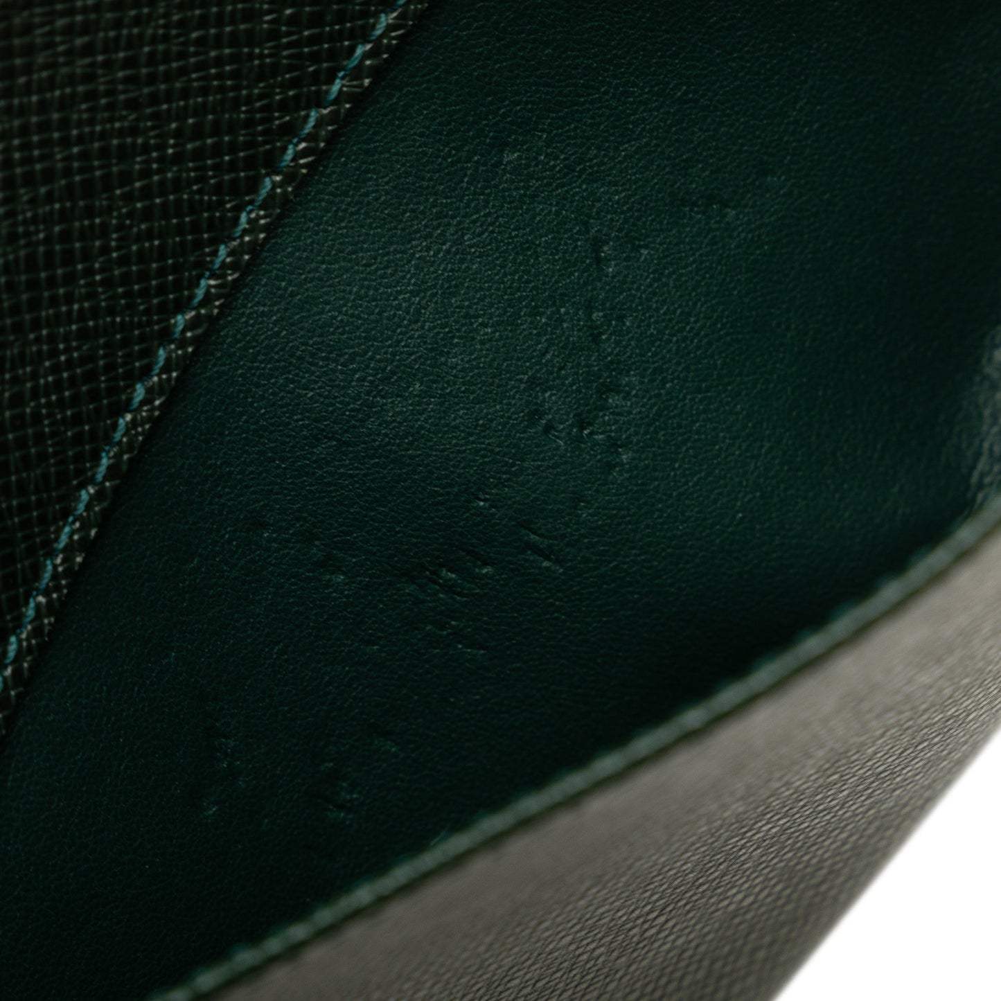 Green Louis Vuitton Taiga Baikal Clutch Bag