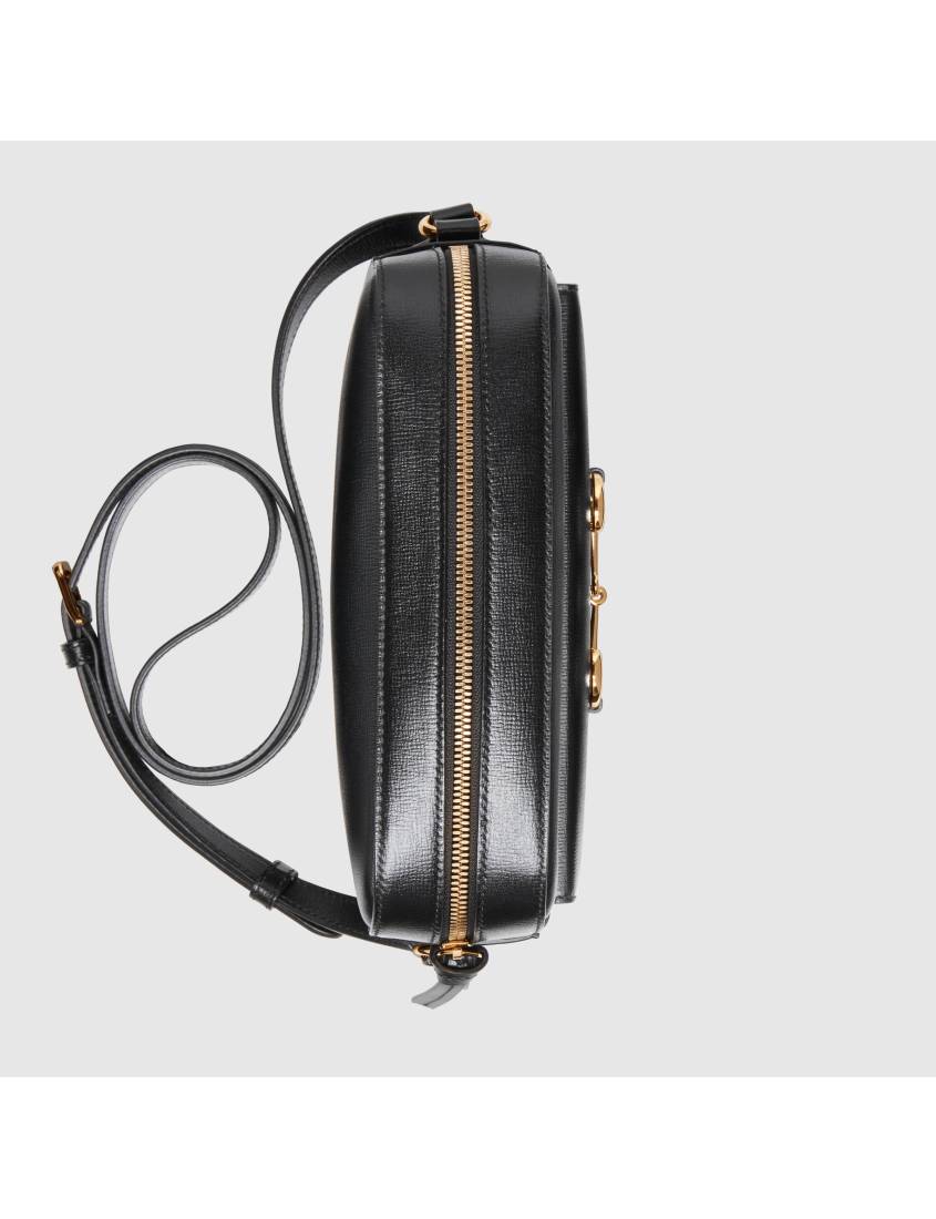 Gucci Black Horsebit 1955 Series Small Shoulder Bag
