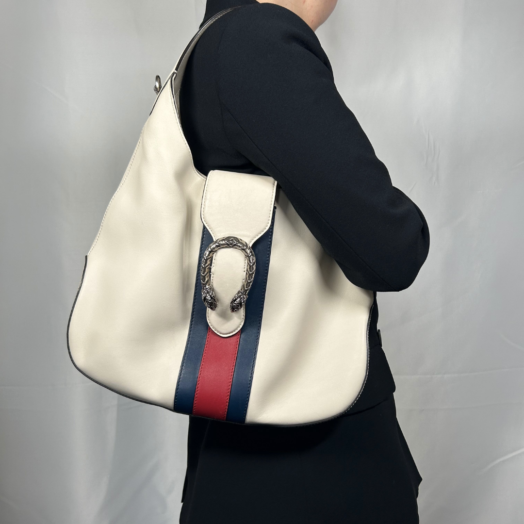 Gucci Dionysus Web Leather Hobo