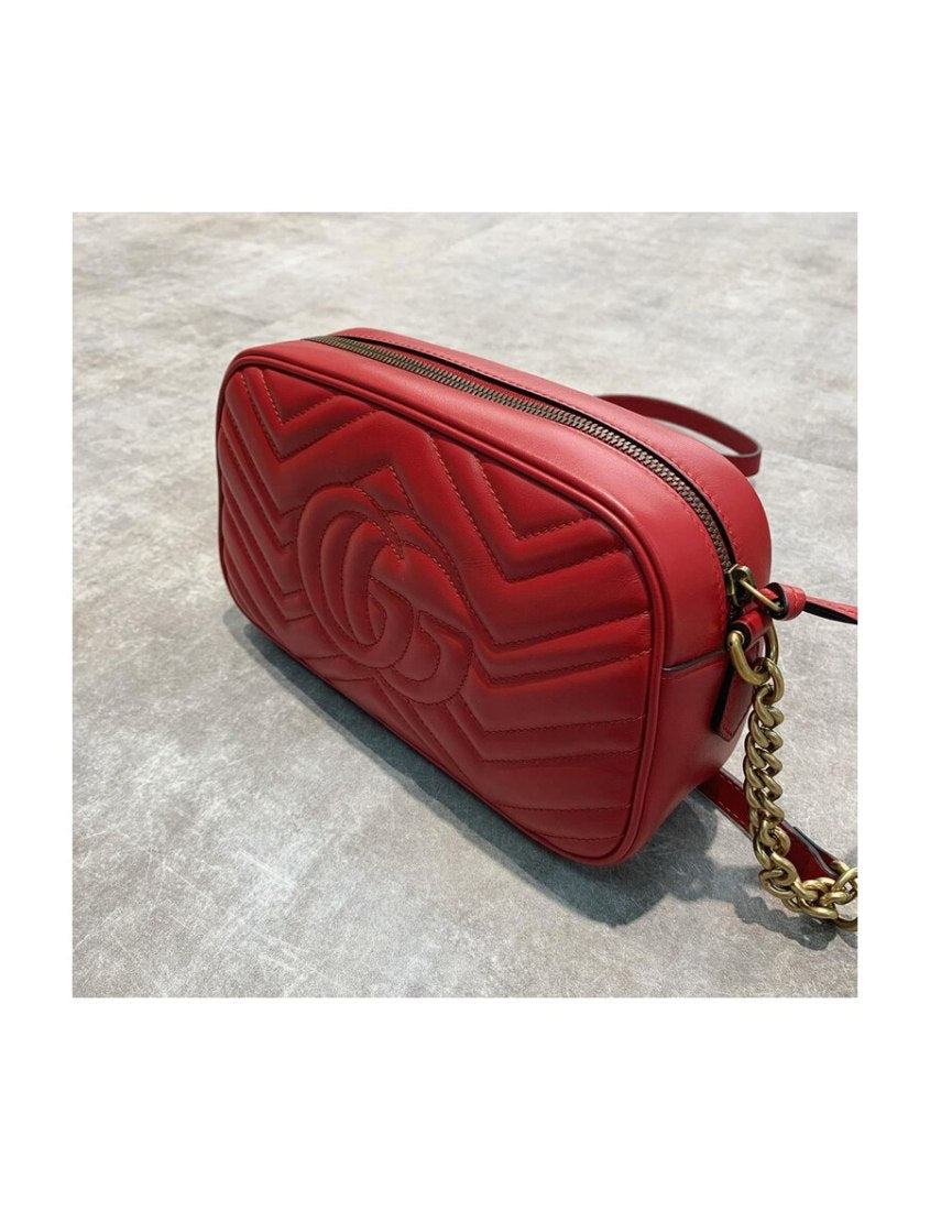 Gucci GG Marmont Series Small Quilted Shoulder Bag