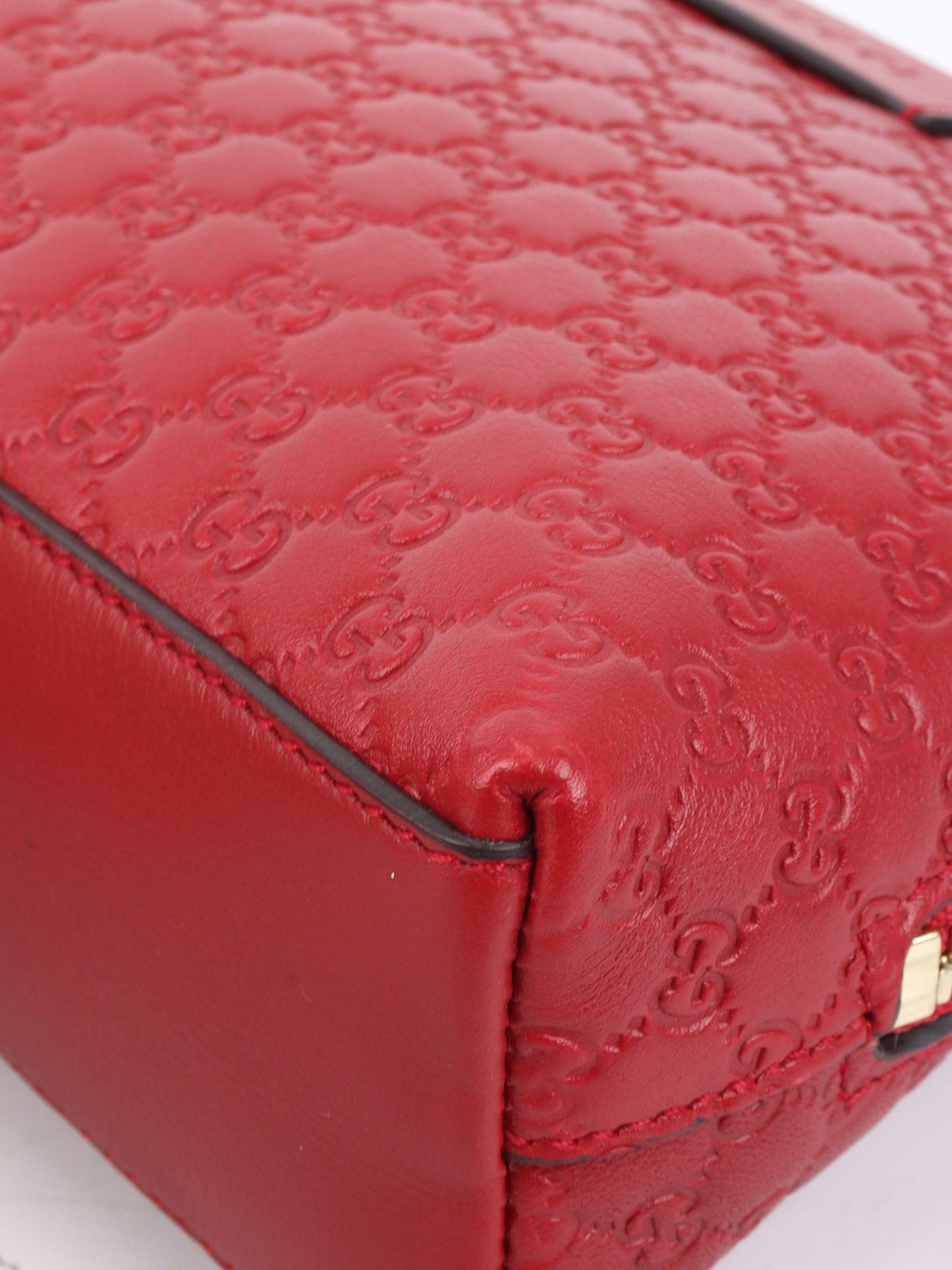 Gucci Red Cosmetic Pouch.
