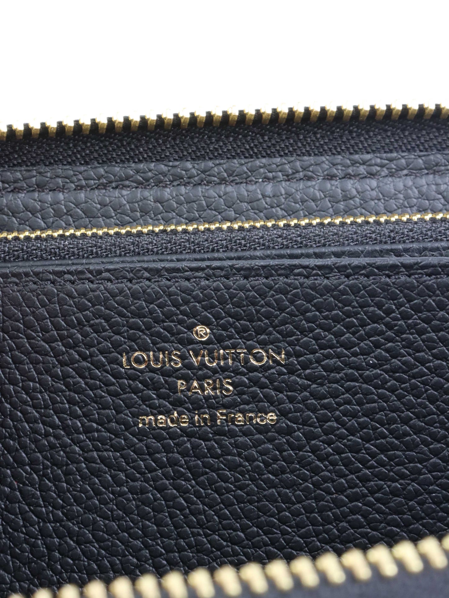 Louis Vuitton Black Empriente Leather Wallet.