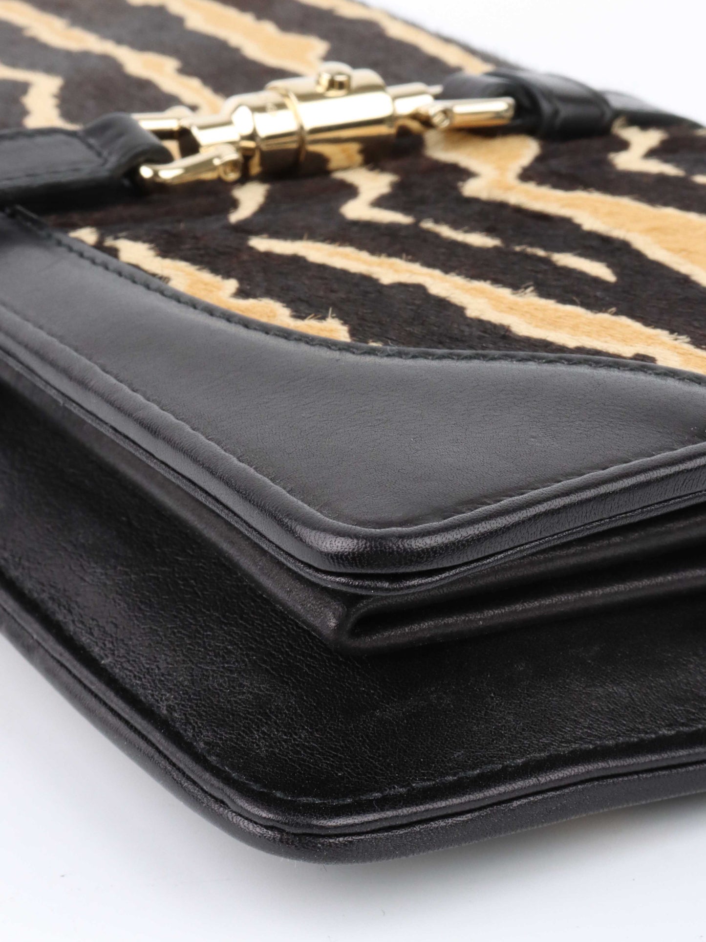Gucci Pony Hair Jackie Wallet on Chain.