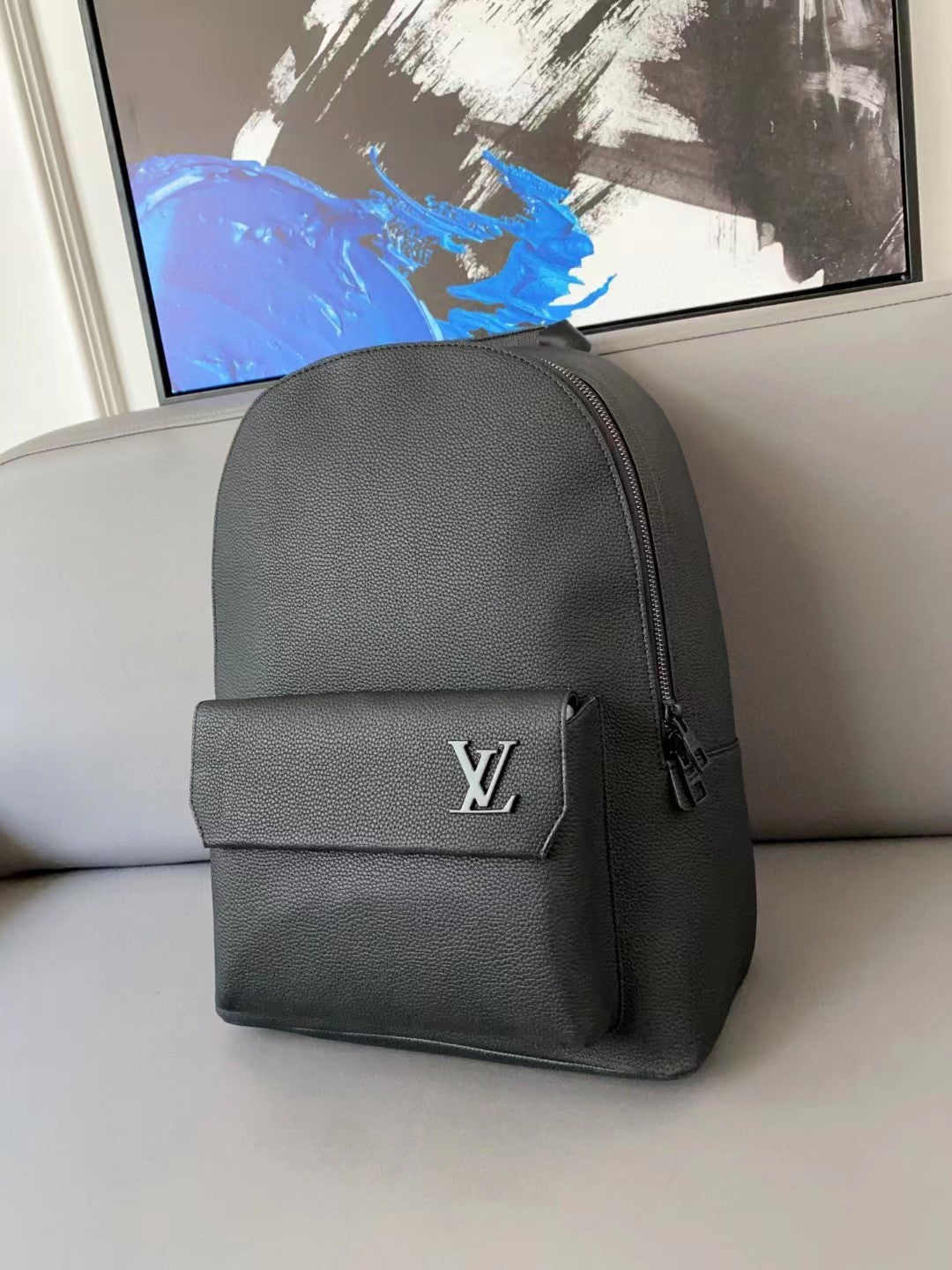Louis Vuitton Black Aerogram Takeoff Backpack