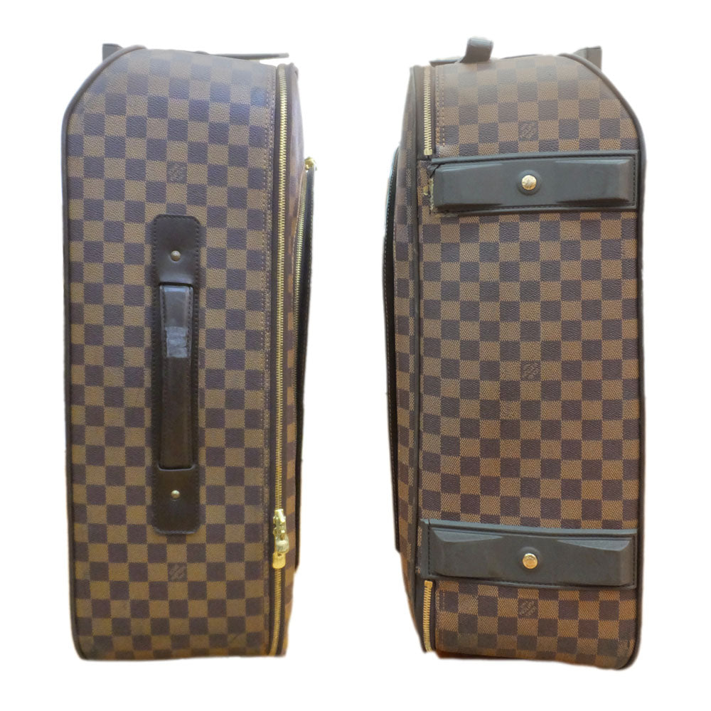 Louis Vuitton 55 Carry Case N23294 Travel Bag Damier Brown G  Linen Leather suitcase