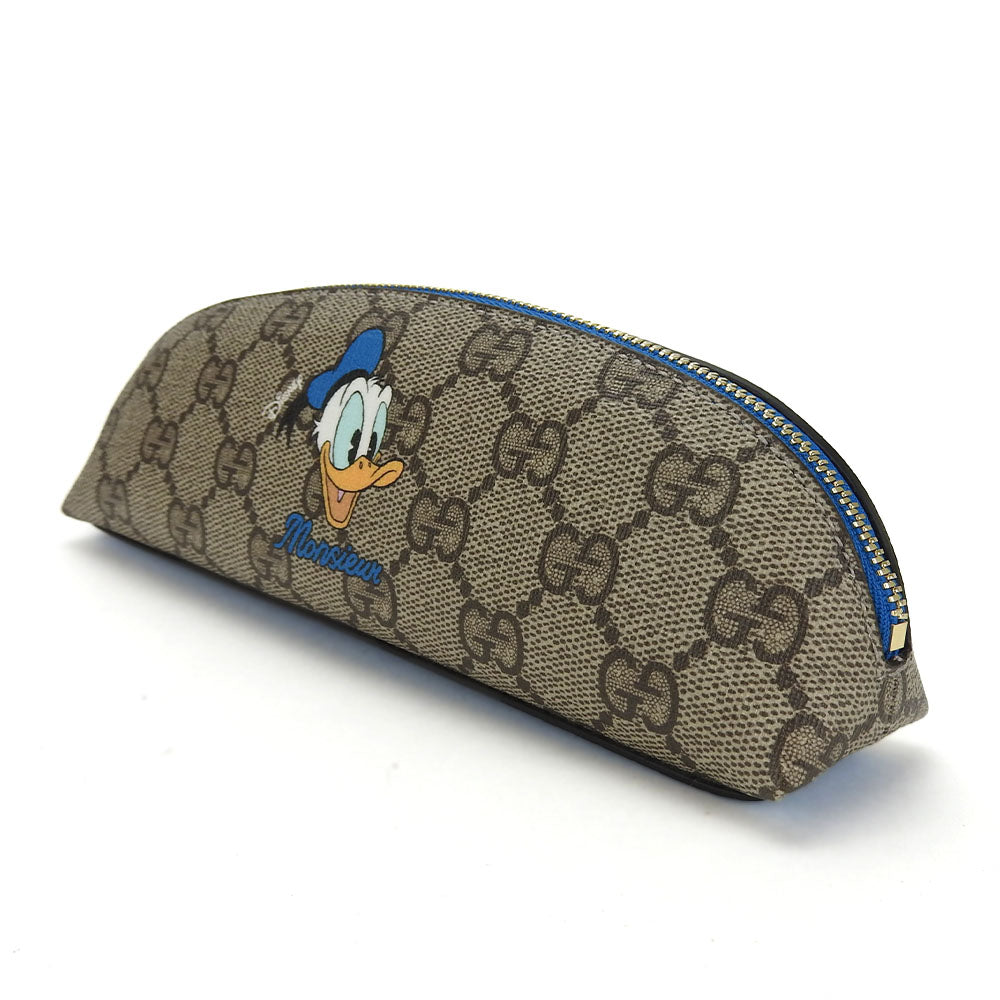 GUCCI pencil case 662129 PVC beige GG Supreme unisex(Unisex) Used