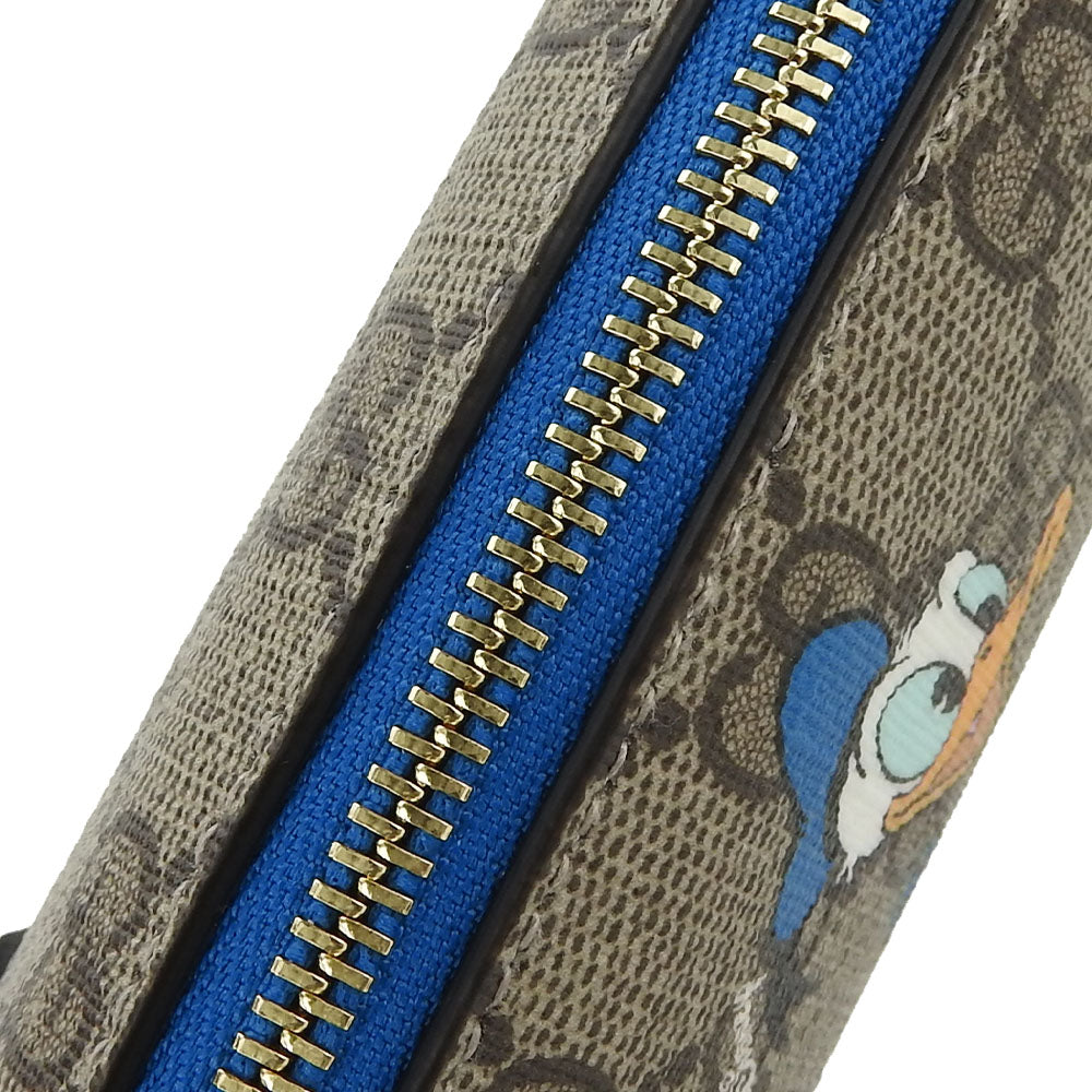 GUCCI pencil case 662129 PVC beige GG Supreme unisex(Unisex) Used