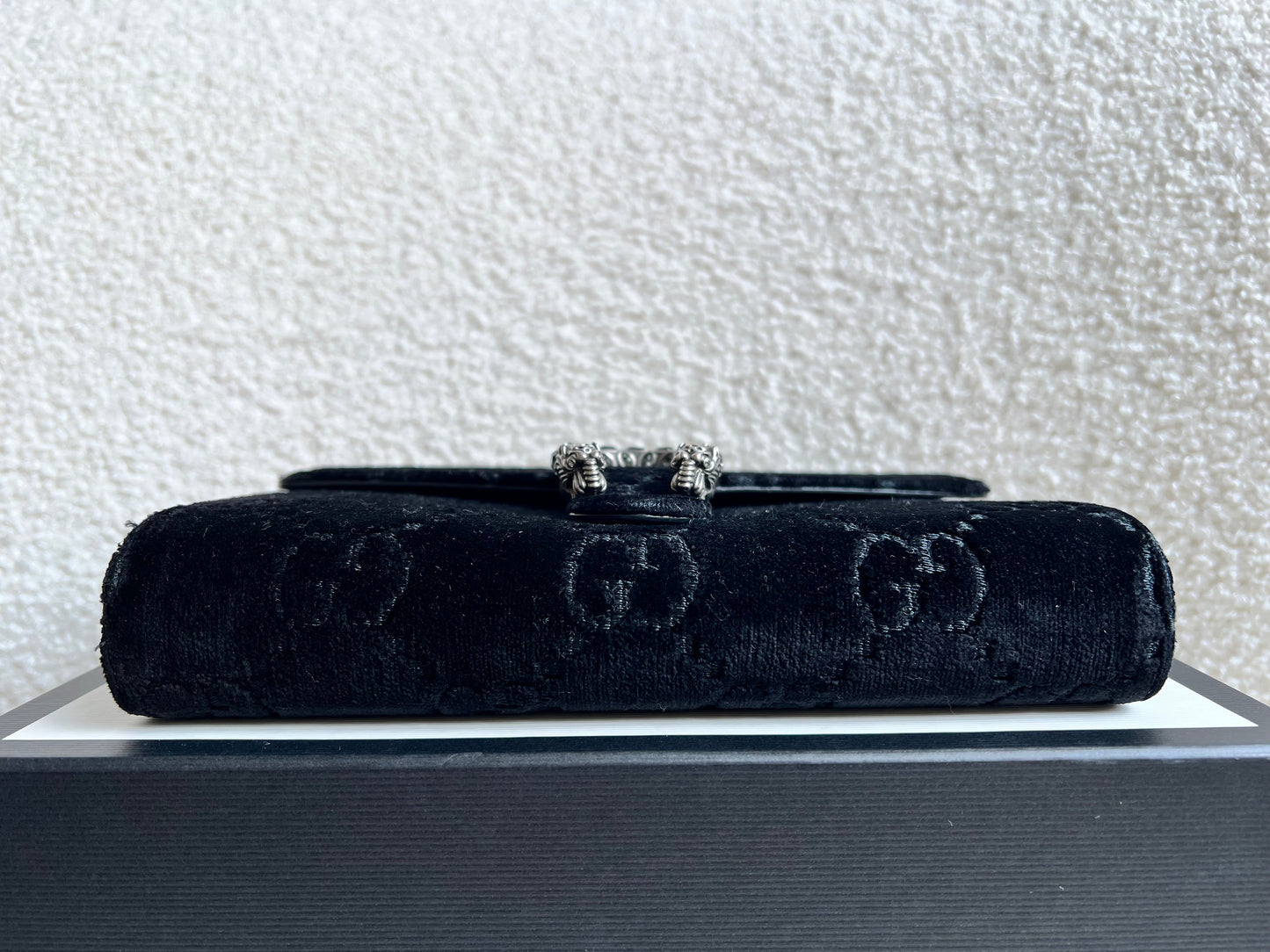 Gucci Black Velvet Dionysus Mini Chain Bag