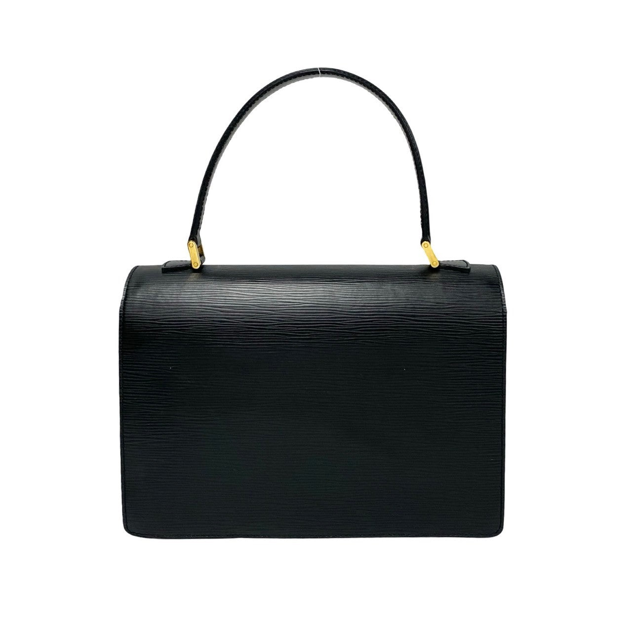 LOUIS VUITTON Handbag leather black Epi Concorde Women Used