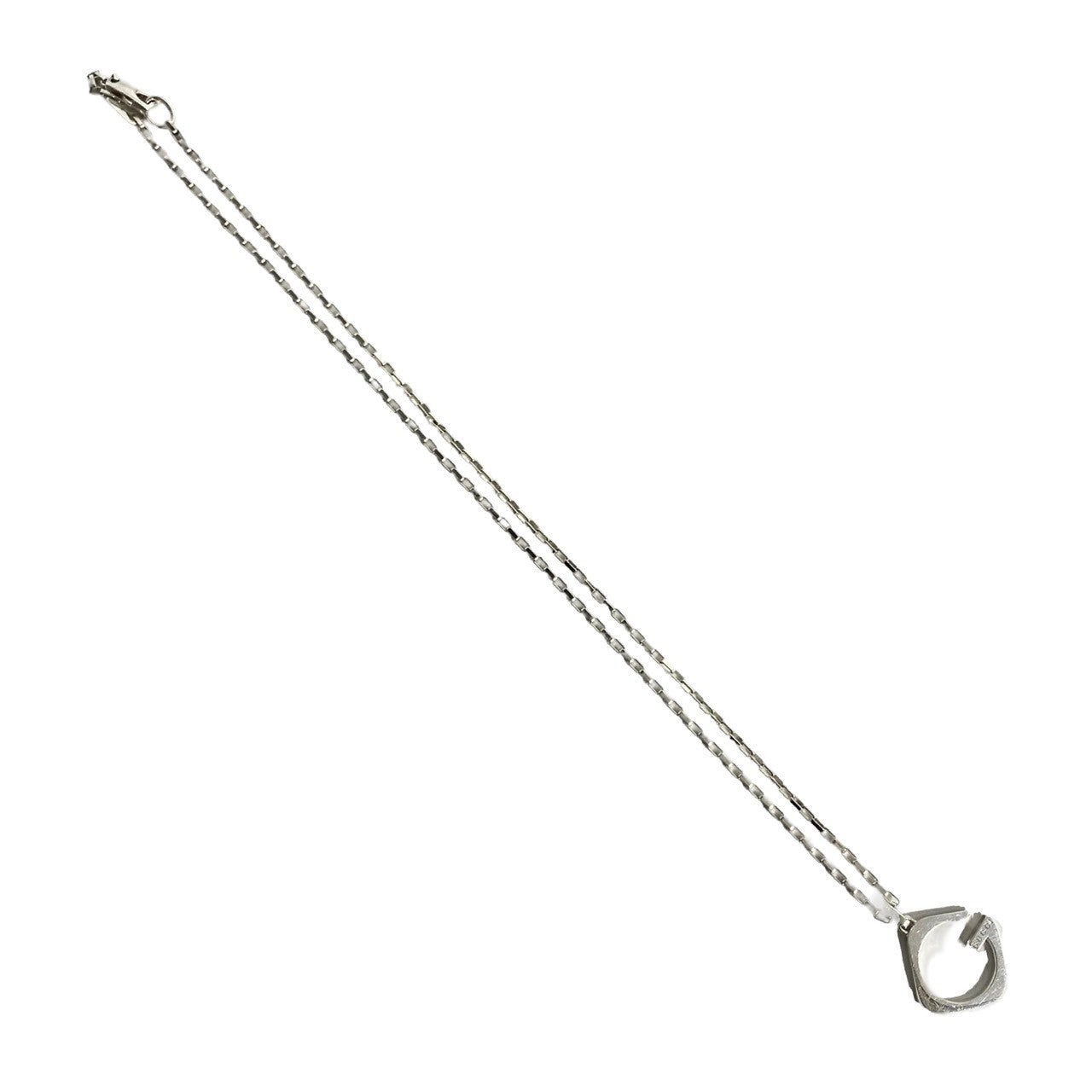 GUCCI Necklace Silver925 Silver G logo motif Women Used