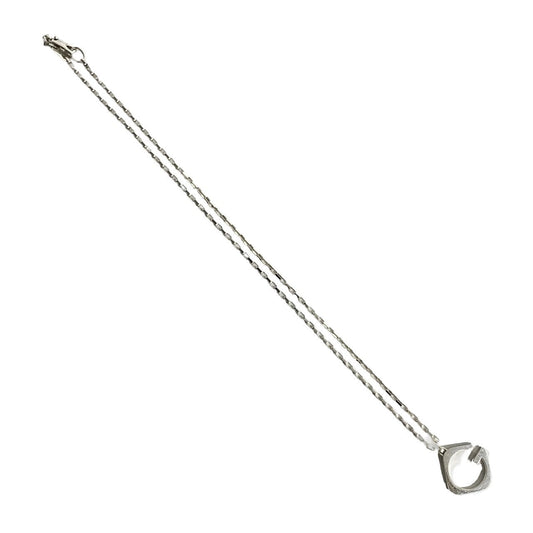 GUCCI Necklace Silver925 Silver G logo motif Women Used