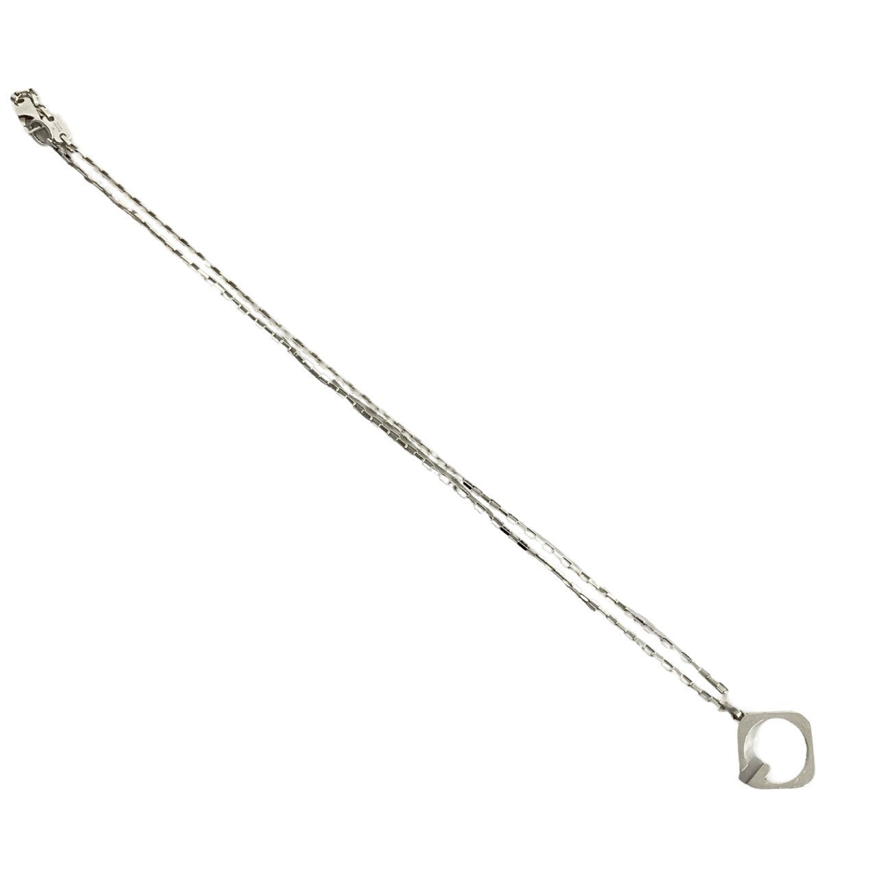 GUCCI Necklace Silver925 Silver G logo motif Women Used