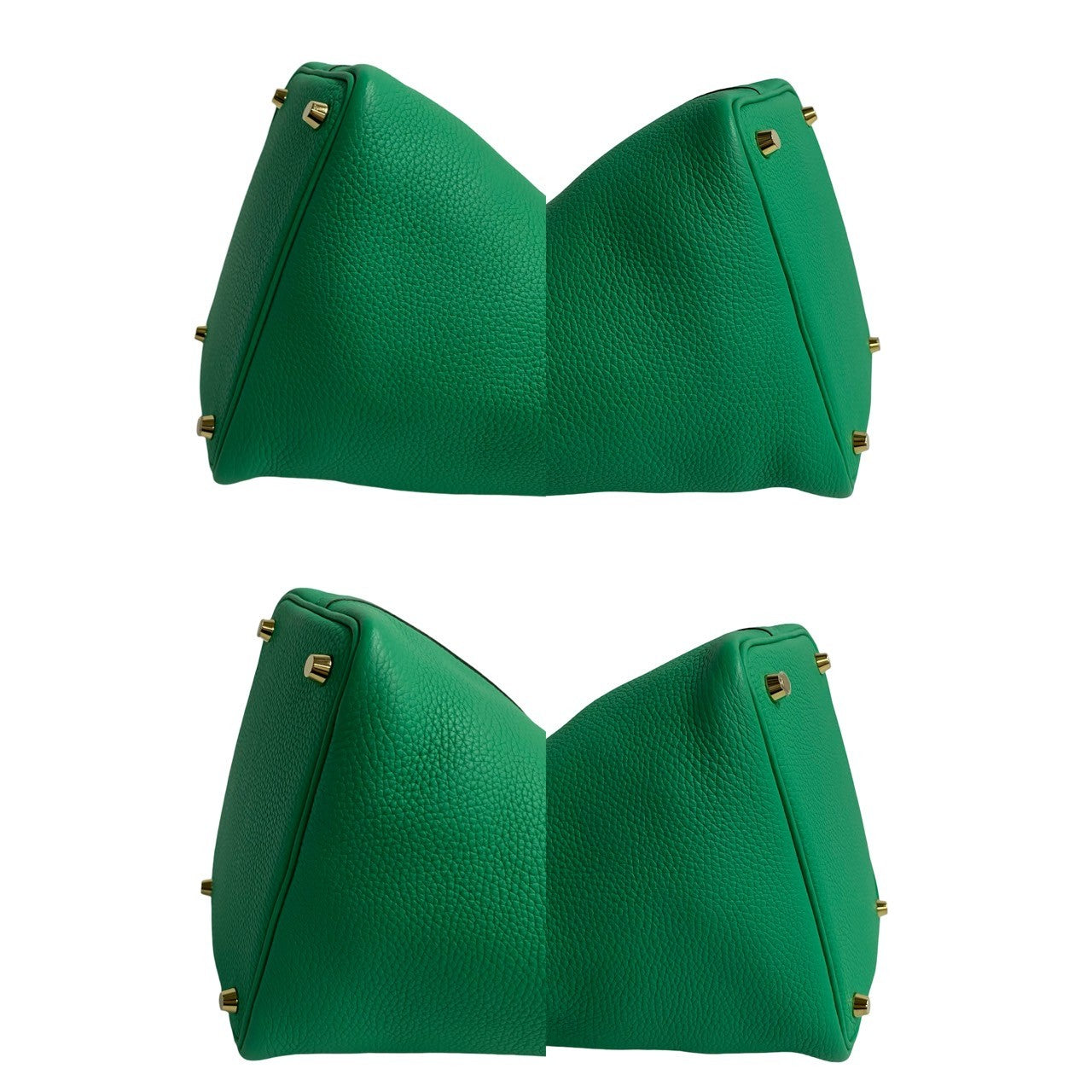 HERMES Handbag Taurillon Clemence green Picotan Lock PM Women Used
