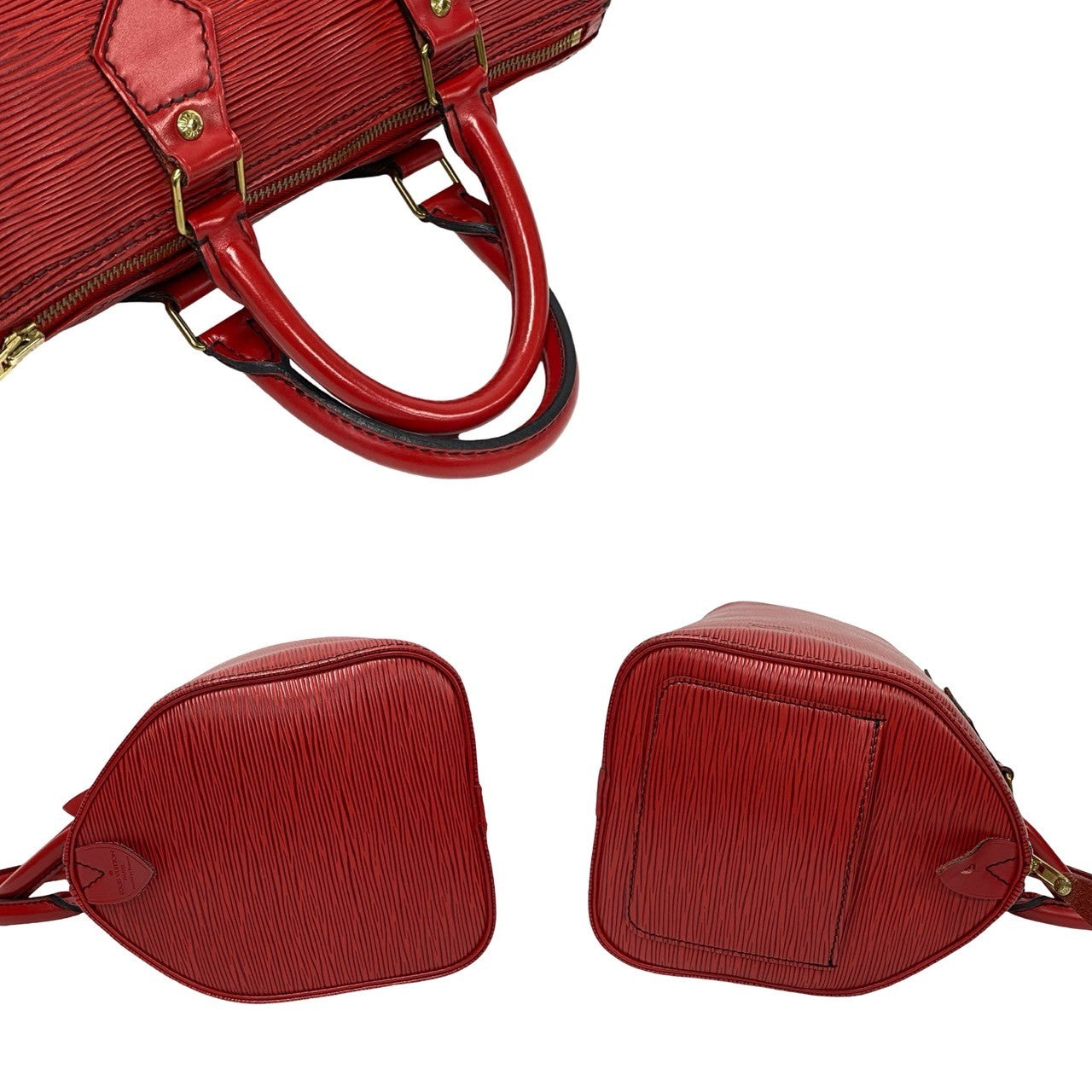 LOUIS VUITTON Handbag leather Red Epi Speedy 25