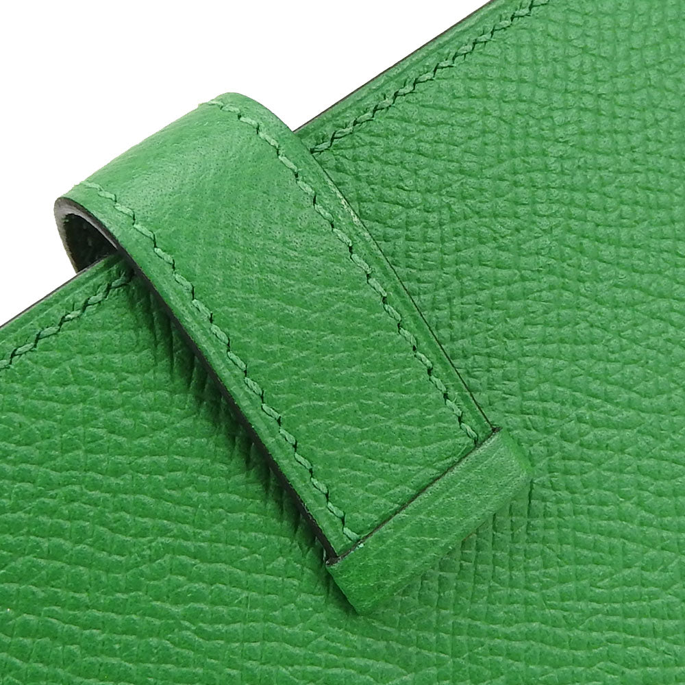 HERMES Long Wallet Purse Epsom Bamboo Beansufla Women Used